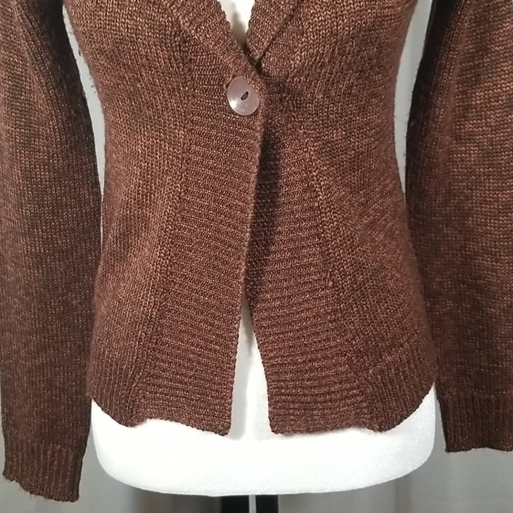 Brittany Black marron cardigan. Size S - Picture 3 of 9